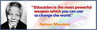 Nelson Mandela - Custom Banner - Famous Quotes