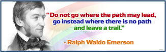 Ralph Emerson- Custom Banner - Famous Quotes